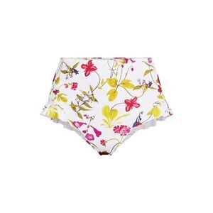 Land's End ruffle high waisted high leg bikini swim bottom multi garden floral 6